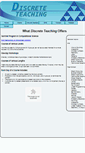 Mobile Screenshot of discreteteaching.com